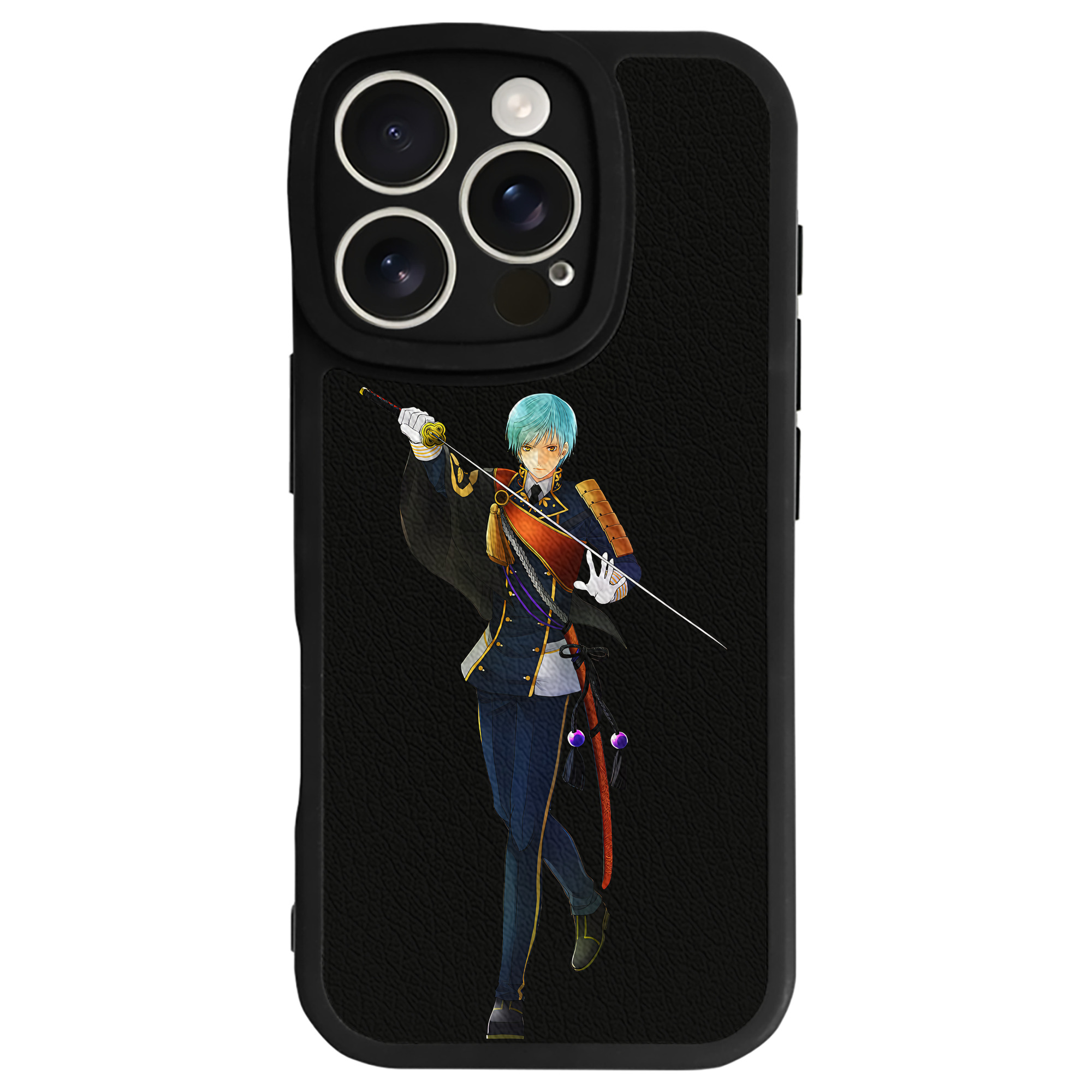 （画像用） 刀剣乱舞 Touken Ranbu 【iPhone 16シリーズ対応】シリコンスマホケース（レザー調） 材質：シリコン